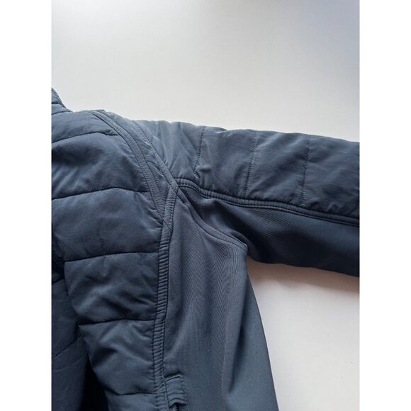 LULULEMON Extra Mile Navy Tech Fleece Removable Dickey Hooded Jacket, Size 4 - Picture 11 of 16